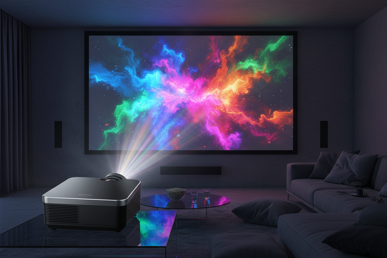 проектор выводит изображение